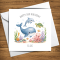 Personalised Under The Sea Birthday Card With Custom Age & Message