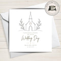 Personalised Church Wedding Card - Luxury Wedding Card