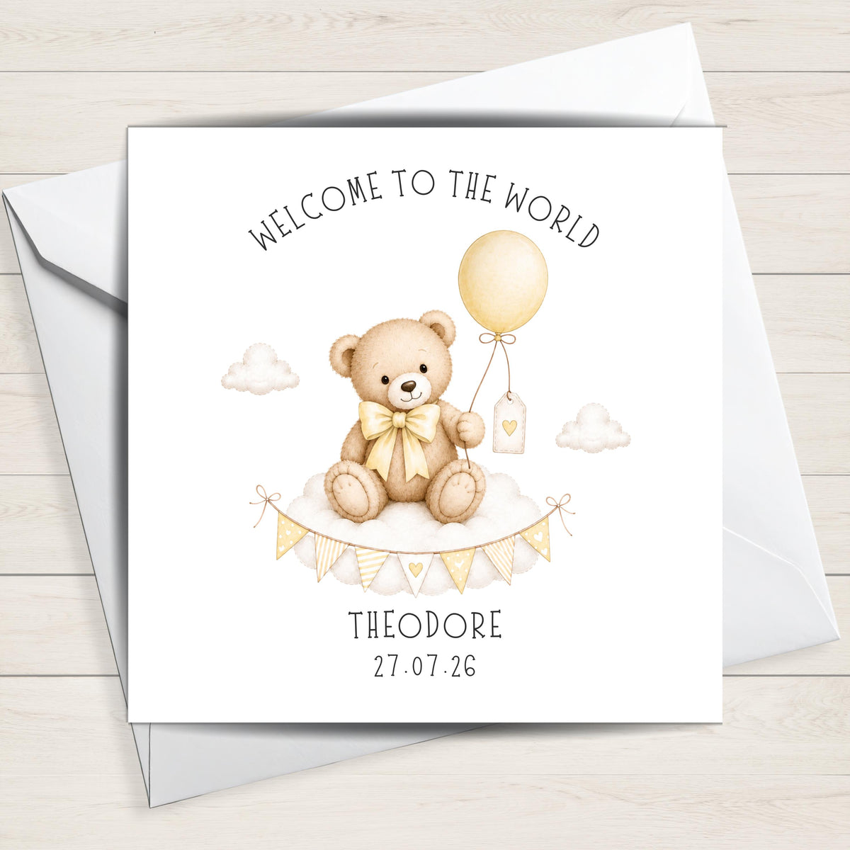 Personalised Welcome to the World New Baby Card