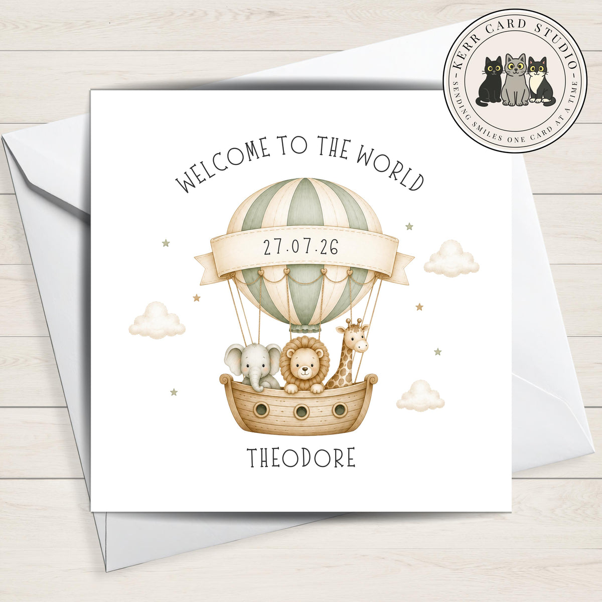 Personalised Welcome to the World New Baby Card
