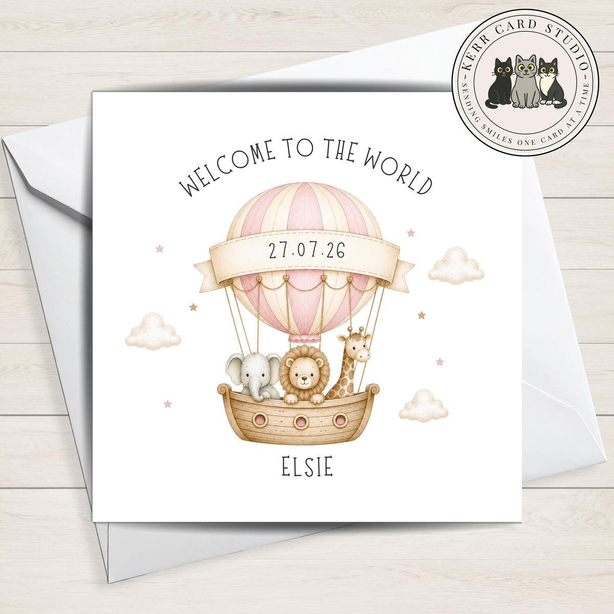 Personalised Welcome to the World New Baby Card