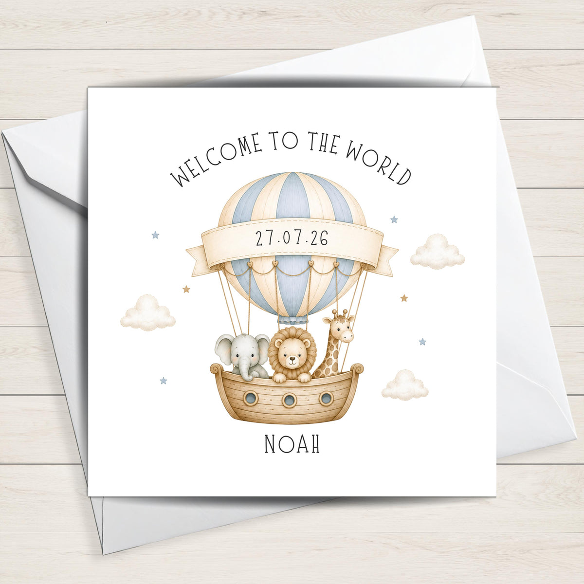 Personalised Welcome to the World New Baby Card